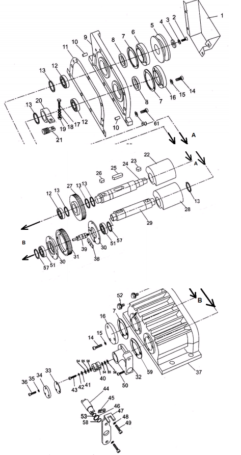 2 ДВИГАТЕЛЬ - ВИБРАТОР -  ПЛОЩАДКА ВИБРОПЛИТА CHAMPION PC1645RH