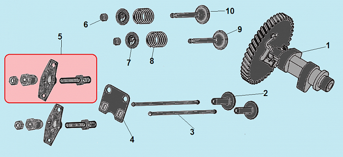 6 КЛАПАНА МОТОПОМПА CHAMPION GTP82