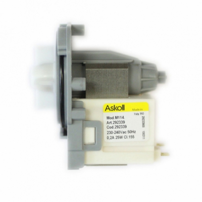 Помпа 25W, Askoll, без улитки, на 3 защелках, клеммы сзади раздельно, 220V